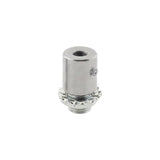 Pieza para aprisionar el cable de acero o el cable redondo de 2 hilos para colgar luminarias led. Ideal para descolgar perfiles led. Con diamétro de tuerca exterior de Ø 10mm y diámetro  interior para el paso de cable de Ø 5mm