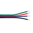 Cable de 1 metro de longitud de 4 hilos con los extremos estañados especial para conexiones de tiras RGB o Blanco DUAL.