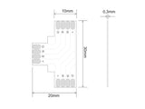 Conector T para tiras RGB 4 Pin - 10mm