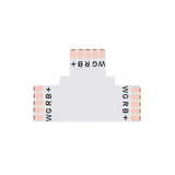 Conector T para tiras RGBW 5 Pin - 12mm