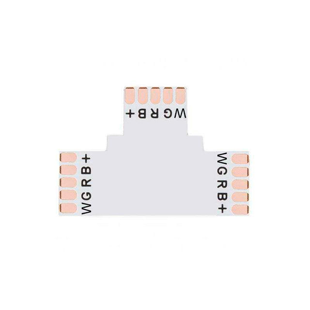 Conector T para tiras RGBW 5 Pin - 12mm