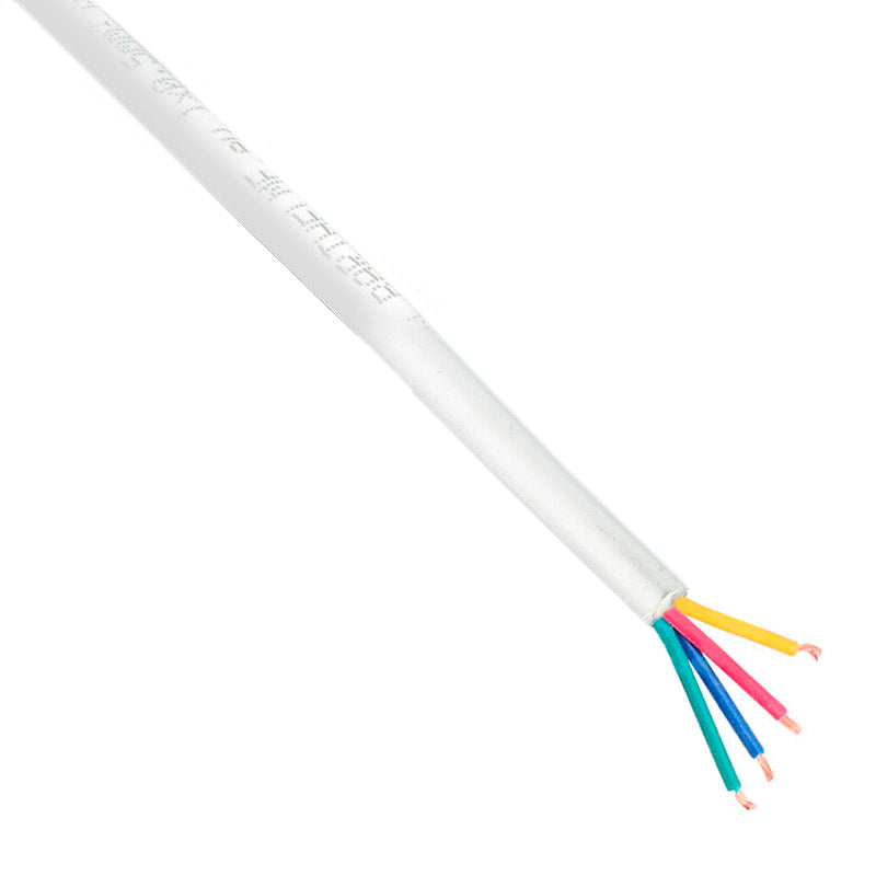 Cable blanco de 1 metro de longitud de 4 hilos especial para conexiones de tiras RGB o Blanco DUAL