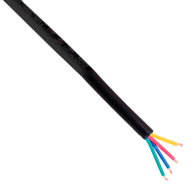 Cable blanco de 1 metro de longitud de 4 hilos especial para conexiones de tiras RGB o Blanco DUAL