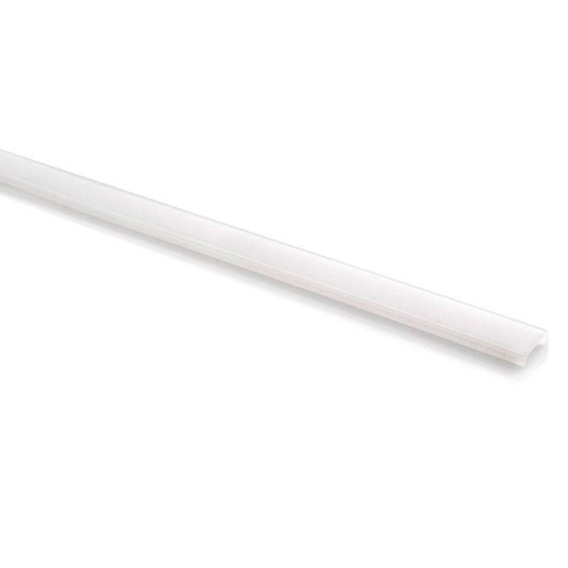 Cubierta de plástico para instalaciones personalizadas de tiras led. Permite realizar instalaciones profesionales, limpias y con estilo.