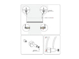 Completo kit que incluye todo lo necesario para colgar el perfil led ROUND.