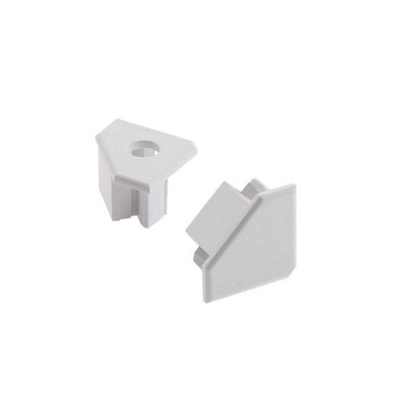 Kit que incluye las tapas de cierre derecha e izquierda del perfil led Venco.