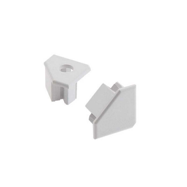 Kit que incluye las tapas de cierre derecha e izquierda del perfil led Venco.