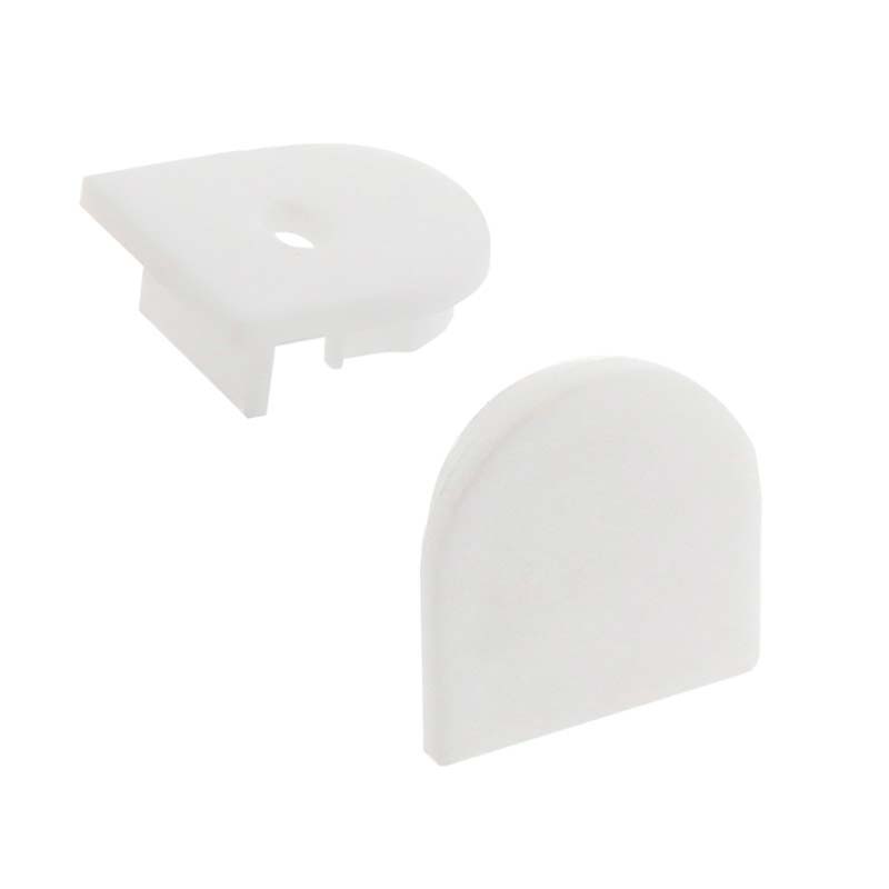 Kit que incluye las tapas de cierre derecha e izquierda del perfil led STUV.