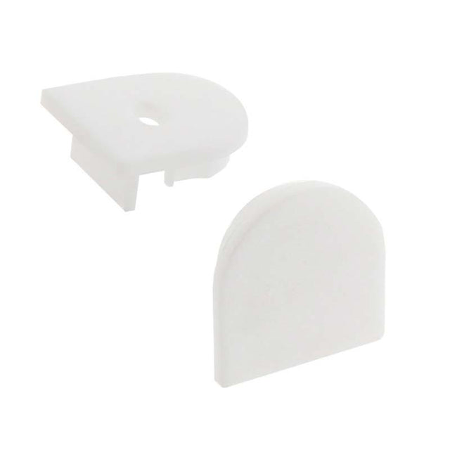 Kit que incluye las tapas de cierre derecha e izquierda del perfil led STUV.