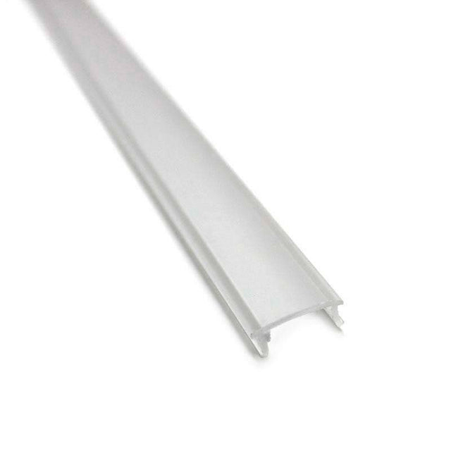 Cubierta de plástico para instalaciones personalizadas de tiras led. Permite realizar instalaciones profesionales, limpias y con estilo.