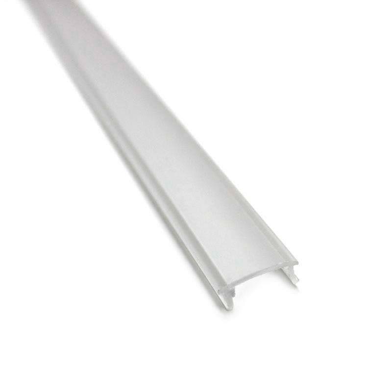 Cubierta de plástico para instalaciones personalizadas de tiras led. Permite realizar instalaciones profesionales, limpias y con estilo.