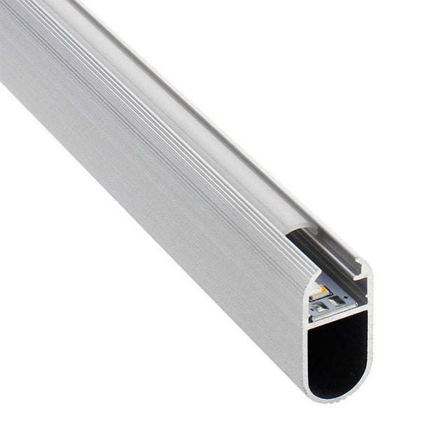 Perfil de aluminio para proteger y ocultar las tiras led, lo que permite realizar instalaciones profesionales, limpias y con estilo.