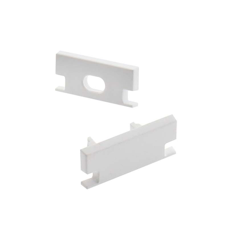 Kit que incluye las tapas de cierre derecha e izquierda del perfil led HARDY.