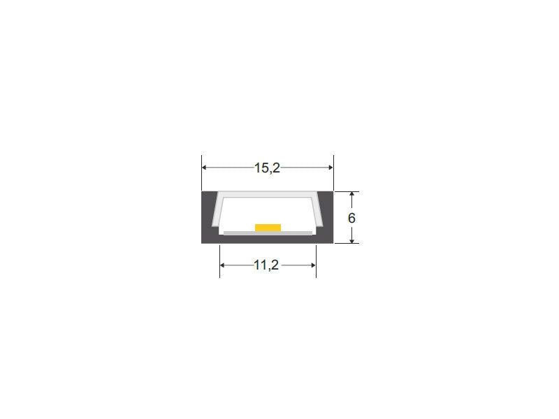 Kit que incluye perfil de aluminio, cubierta opal y tapas laterales. Para proteger y ocultar las tiras led, lo que permite realizar instalaciones profesionales, limpias y con estilo.
