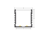 Kit que incluye perfil de aluminio, cubierta opal y tapas laterales. Para proteger y ocultar las tiras led, lo que permite realizar instalaciones profesionales, limpias y con estilo.