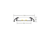 Kit que incluye perfil de aluminio, cubierta opal y tapas laterales. Para proteger y ocultar las tiras led, lo que permite realizar instalaciones profesionales, limpias y con estilo.