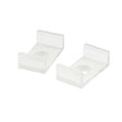Clip de plástico para montaje tira led para sujetar los perfiles led a cualquier superficie. 1 unidad