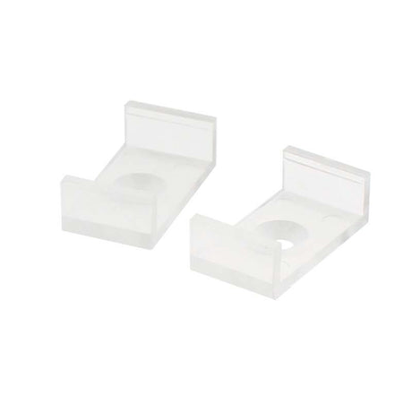 Clip de plástico para montaje tira led para sujetar los perfiles led a cualquier superficie. 1 unidad