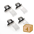 Set de 4 CLIPs para la instalación del perfil de aluminio OSIC / TEITO en falsos techos.