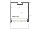 Kit que incluye perfil de aluminio, cubierta opal y tapas laterales. Para proteger y ocultar las tiras led, lo que permite realizar instalaciones profesionales, limpias y con estilo.