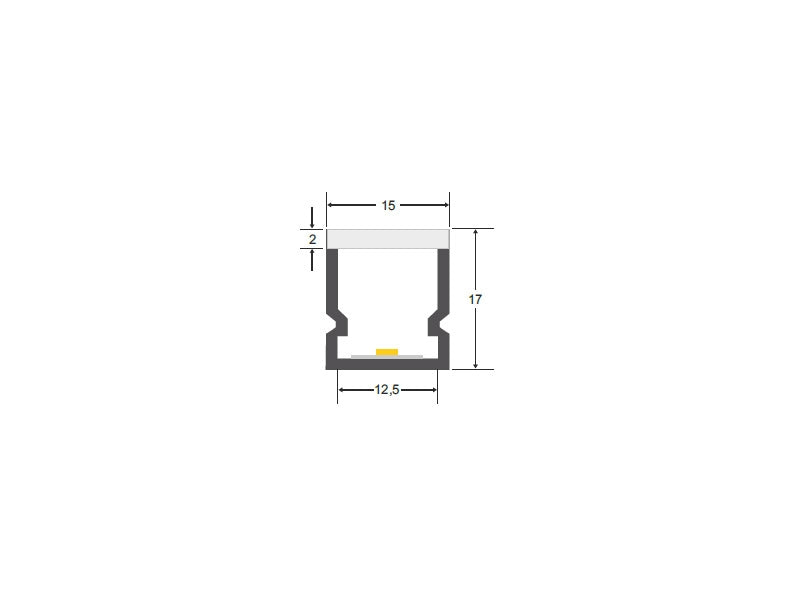 Kit que incluye perfil de plástico y tapas laterales. Para proteger y ocultar las tiras led, lo que permite realizar instalaciones profesionales, limpias y con estilo. Con protección IP68.