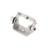 Clip sujeción ajustable para perfiles aluminio. Permite su fijación a una superficie y hacer orientable el perfil en cualquier ángulo.
