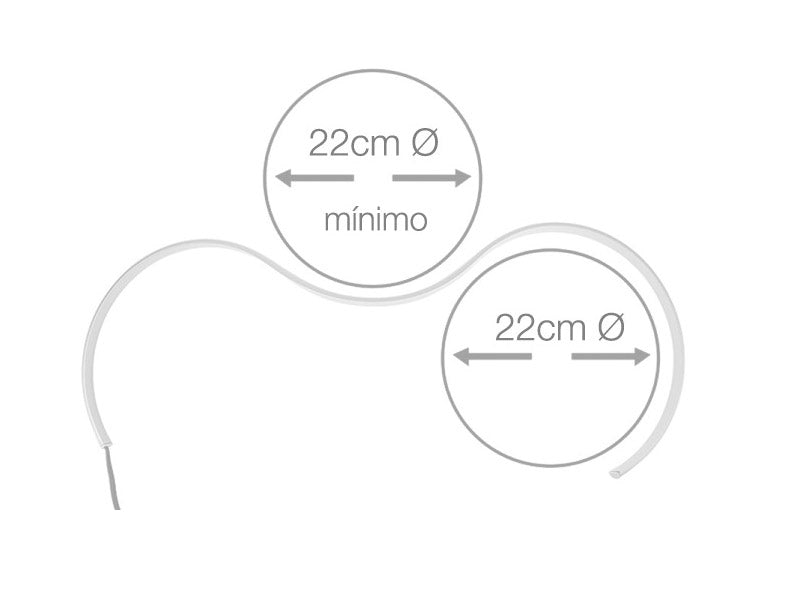 Kit que incluye perfil de aluminio flexible, cubierta opal y tapas laterales. Para proteger y ocultar las tiras led, lo que permite realizar instalaciones profesionales, limpias y con estilo.