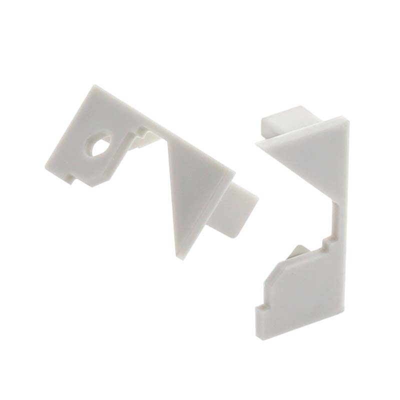 Kit que incluye las tapas de cierre derecha e izquierda del perfil led WARE.