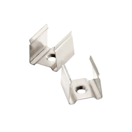 Clip montaje tira led para sujetar los perfiles led a cualquier superficie.
