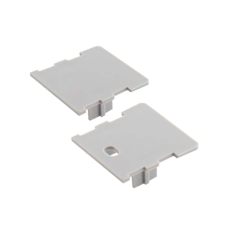 Kit que incluye las tapas de cierre derecha e izquierda del perfil led FOOT.