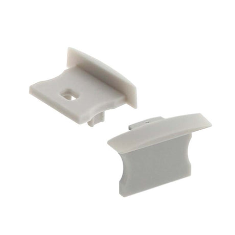 Kit que incluye las tapas de cierre derecha e izquierda del perfil led TEITO mini.
