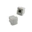 Kit que incluye las tapas de cierre derecha e izquierda del perfil led CUB IP68.