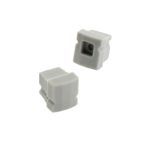 Kit que incluye las tapas de cierre derecha e izquierda del perfil led CUB IP68.
