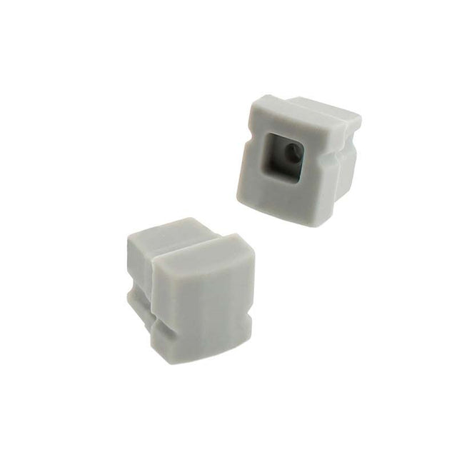 Kit que incluye las tapas de cierre derecha e izquierda del perfil led CUB IP68.