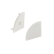 Kit que incluye las tapas de cierre derecha e izquierda del perfil led KORK-mini. Color blanco.