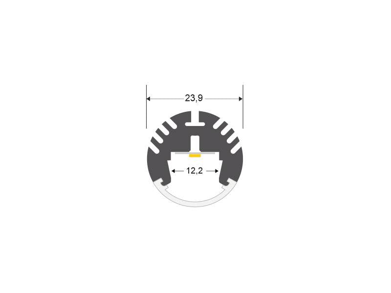 Completo kit que incluye todo lo necesario para instalar fácilmente los perfiles KROB de forma suspendida.