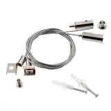 Completo kit que incluye todo lo necesario para instalar fácilmente los perfiles KEN de forma suspendida.