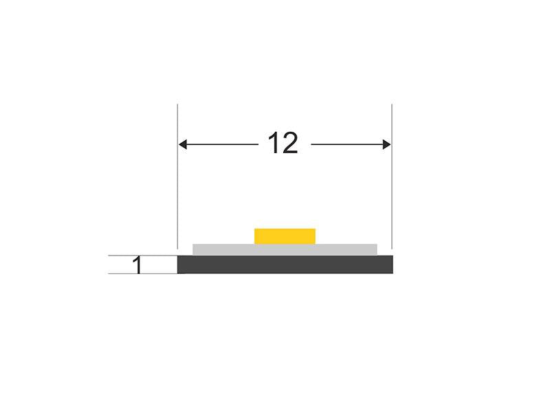 Pletina disipadora de 1 metro de longitud para instalar tiras LED y garantizar una óptima eliminación del calor generado.