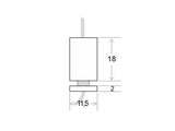 Conector para sujetar el perfil con el cable de suspensión. También permite utilizarlo para pasar el cable elecrificado para alimentar a la tira led instalada en el perfil.