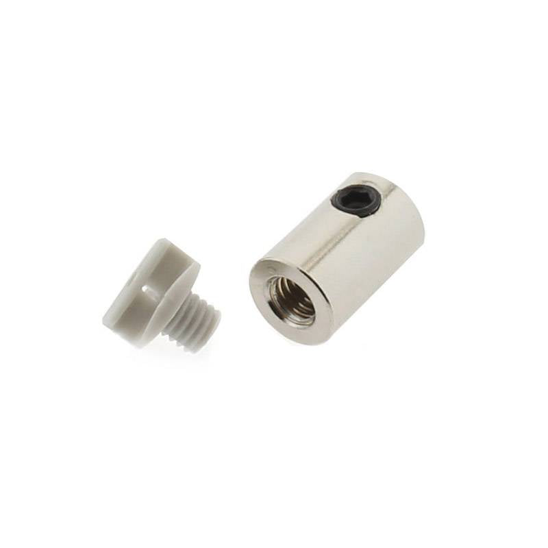 Conector para sujetar el perfil con el cable de suspensión. También permite utilizarlo para pasar el cable elecrificado para alimentar a la tira led instalada en el perfil.