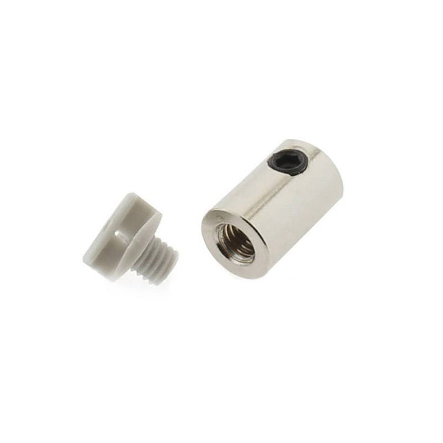 Conector para sujetar el perfil con el cable de suspensión. También permite utilizarlo para pasar el cable elecrificado para alimentar a la tira led instalada en el perfil.