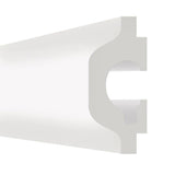 Moldura fabricada en poliestireno extruido diseñada para instalación de iluminación lineal led. La combinación entre los perfiles de aluminio, molduras de poliestireno y tiras led, ofrecen un acabado distinguido a tus proyectos más exigentes.