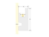 Moldura fabricada en poliestireno extruido diseñada para instalación de iluminación lineal led. La combinación entre los perfiles de aluminio, molduras de poliestireno y tiras led, ofrecen un acabado distinguido a tus proyectos más exigentes.