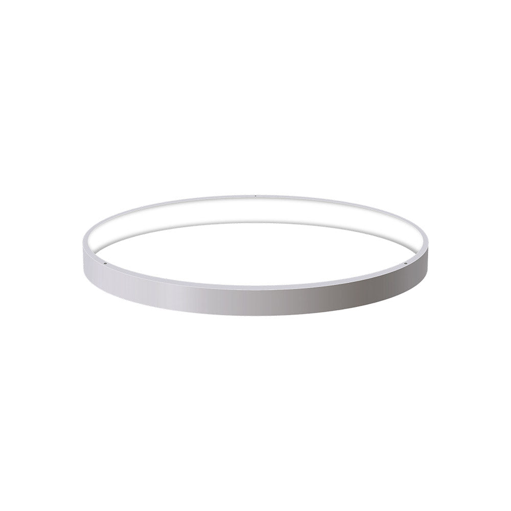Kit que incluye perfil circular de aluminio y cubierta de silicona opal. Para fabricar espectaculares luminarias LED con múltiples opciones de instalación. Lacado en color blanco mate.