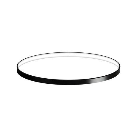 Kit que incluye perfil circular de aluminio y cubierta de silicona opal. Para fabricar espectaculares luminarias LED con múltiples opciones de instalación. Lacado en color negro mate.