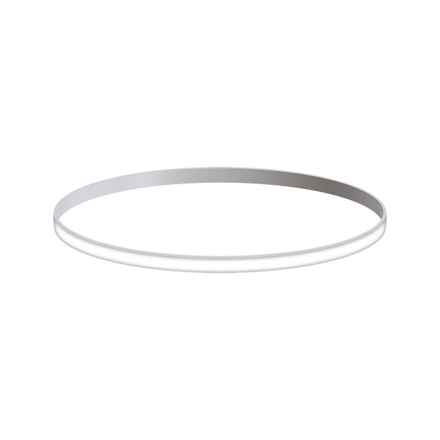 Kit que incluye perfil circular de aluminio y cubierta de silicona opal. Para fabricar espectaculares luminarias LED con múltiples opciones de instalación. Lacado en color blanco mate.