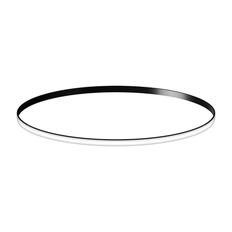 Kit que incluye perfil circular de aluminio y cubierta de silicona opal. Para fabricar espectaculares luminarias LED con múltiples opciones de instalación. Lacado en color negro mate.