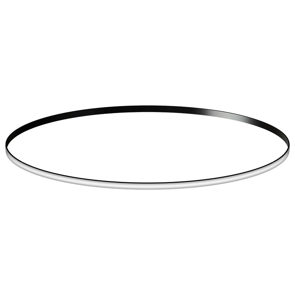Kit que incluye perfil circular de aluminio y cubierta de silicona opal. Para fabricar espectaculares luminarias LED con múltiples opciones de instalación. Lacado en color negro mate.