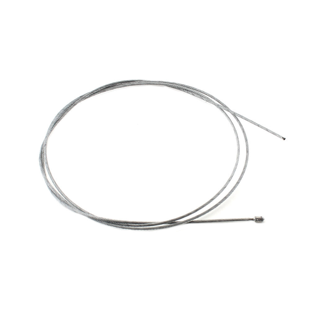Cable suspensión de acero inoxidable de Ø1,5mm con revestimiento de naylon. Ideal para descolgar luminarias a la altura deseada, con retenedor en un extremo.