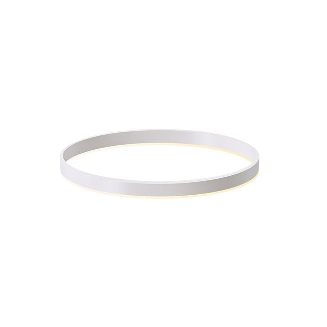 Kit que incluye perfil circular de aluminio y cubierta de metacrilato frost. Para fabricar espectaculares luminarias LED con múltiples opciones de instalación. Lacado en color blanco mate.